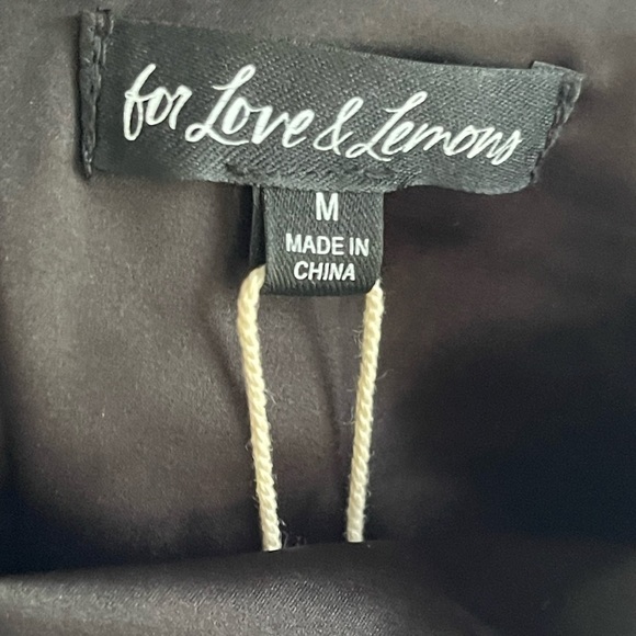 For Love and Lemons NWT Posey Polka Dot Mini Dress w/ Matching Gloves - Picture 4 of 16